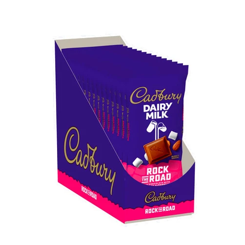 CADBURY DAIRY MILK Rock the Road Milk Chocolate Candy Bars, 3.5 oz (14 Count)