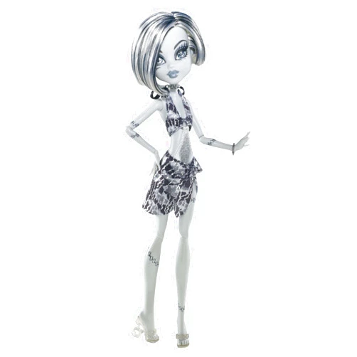 Monster High Skull Shores Black and White Frankie Stein Doll