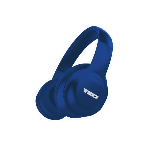 Lifeware TKO Wireless Headphones with Compact Folding Design - Over-Ear Headphones with High Bass, AUX Port, SD Card, Noise-Cancelling, 8Hrs Playtime (Navy Blue)