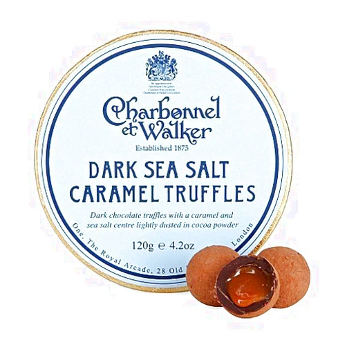 Charbonnel et Walker - Dark Sea Salt Caramel Truffles 4.2 oz by Charbonnel et Walker