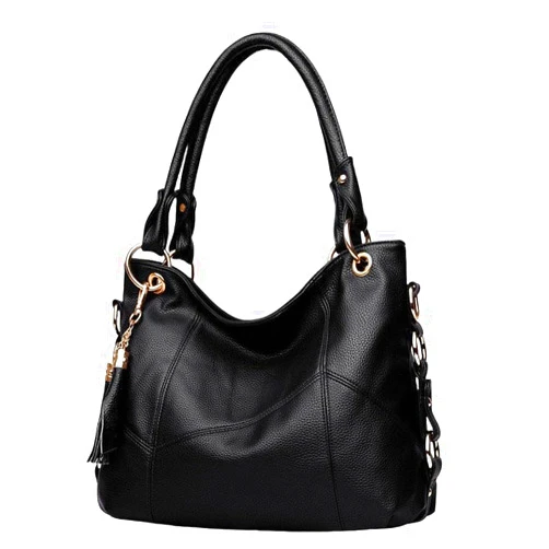 WAZHWUE Tote Bag for Women Large Capacity Tote Bag Fashionable Litchi Tassel Commuter Shoulder Handbag
