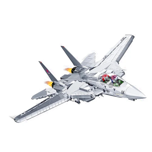 COBI Top Gun F-14A Tomcat Fighter Plane - 1:48 Scale 754 Piece Building Set with Maverick and Goose Figures