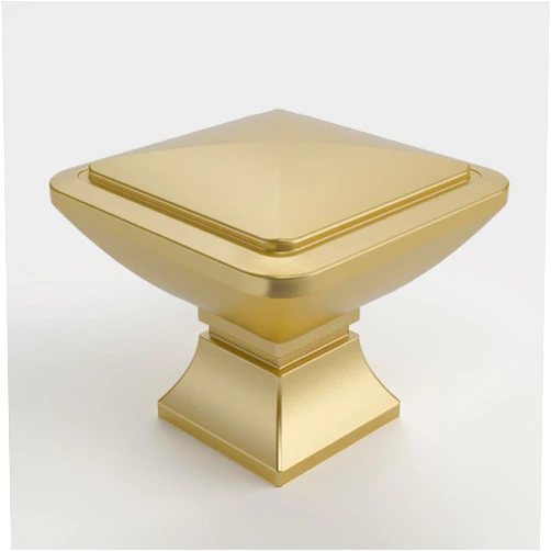 9BUILD 10 Pack 1.2 Inch Gold Cabinet Knobs Gold Drawer Knobs Square Kitchen Cabinet Knobs Zinc Cabinet Hardware Dresser Knobs Kitchen Knobs for Cabinets Gold Knobs for Cabinets