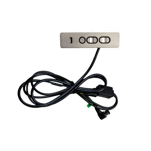 Fruhdi Power Recliner Lift Chair Electric Sofa 5 Button 5 Male Pin 2 Female Pin Switch Hand Control Replacement with USB
