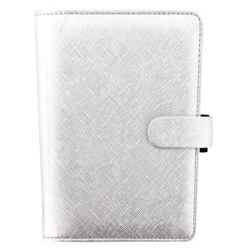 Filofax Personal Saffiano organiser - Metallic Silver
