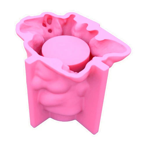 QUQUMARY Flower Pot Mold 3D Man Face Tree Stump Cement Silicone Mould Succulent Handmade Crafts Home Garden Decoration Tool tree stump flower pot silicone mold