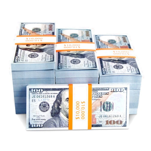 BSSuperU 300PCS Prop Money Play Money for Kids Pretend Play, Develops Early Math Skills, Prop Money for Board Game, Moive, Magic, Preschool Math Games and Birthday Parties.