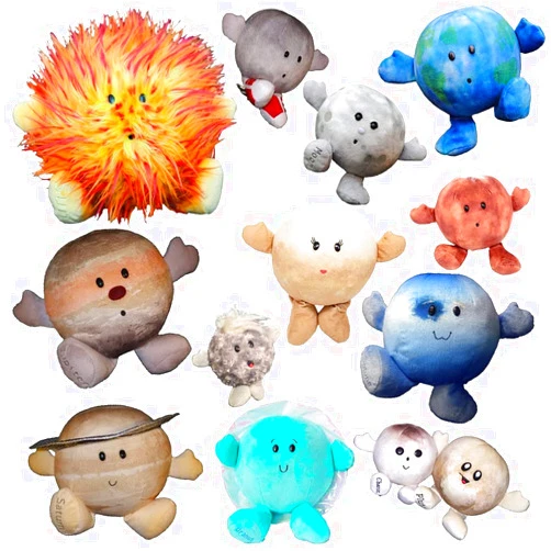 Celestial Buddies Plush Solar System Set 12 Piece Buddy Science Astronomy Space Educational Stuffed Planet Toys