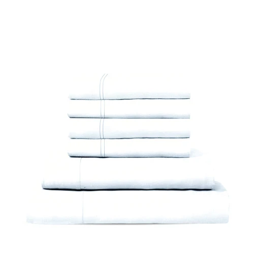 THREAD SPREAD 6 Piece Bedding Bundle - Queen Sheet Set with 4 Pillowcases, 600 Thread Count 100% Extra Long Staple Egyptian Cotton Sateen Weave (Light Blue)