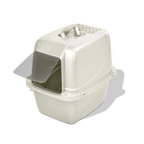 Van Ness Pets Odor Control Large Enclosed Cat Litter Box, Hooded, Pearl, CP6