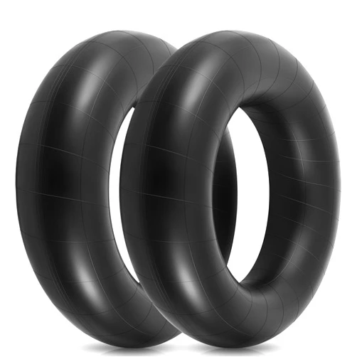 BBTO 2 Pcs 48 Inch Snow Tubes for Sledding Heavy Duty Rubber Inflatable Inner Tube Sled Large River Float for Winter Sledding Ski Pool Closing Floating Rafting Adults