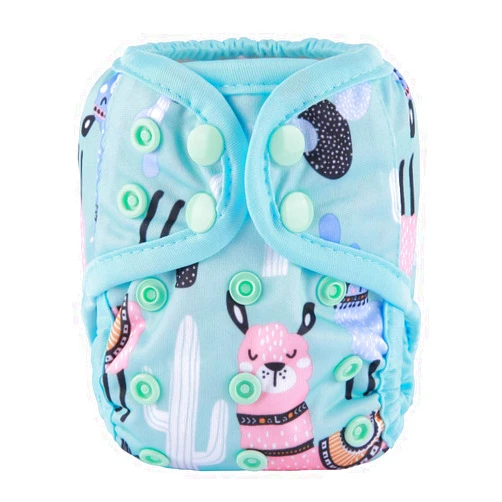 Sigzagor Newborn Baby Diaper Nappy Cover 8lbs-10lbs (Blue Alpaca)