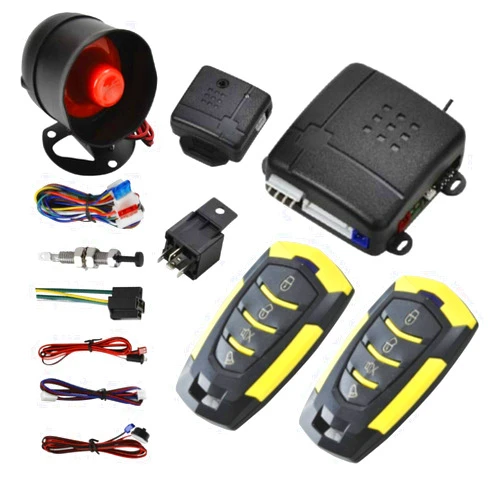 MACHSWON MASO Car Central Lock Universal Auto Remote Central Kit Vehicle Door Lock with Shock Sensor + Contorl Box + 2 Replacement Remote Contorl for Car Central Door Lock