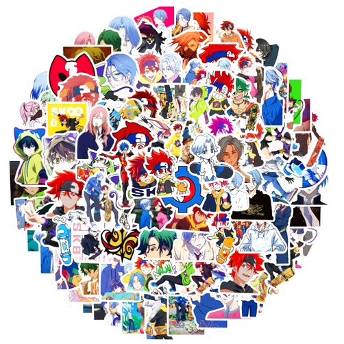 HOJKOUD 100 Pack/PCS Cartoon Stickers-Waterproof Sticker Pack.Trendy Decals for Laptop,Water Bottles, DIY Decor for Bumper Wall,Stickers for Kids Teens.