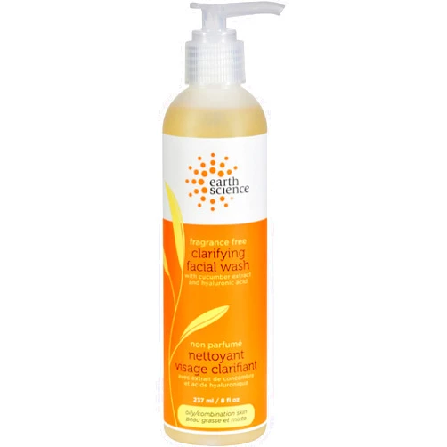 EARTH SCIENCE - Fragrance-Free Gentle Clarifying Facial Wash For Oily, Combination Skin Types (8 oz)