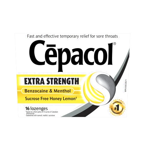 Cepacol Sore Throat Lozenges with Pain Numbing Relief, Extra Strength, Honey-Lemon, 16 lozenges