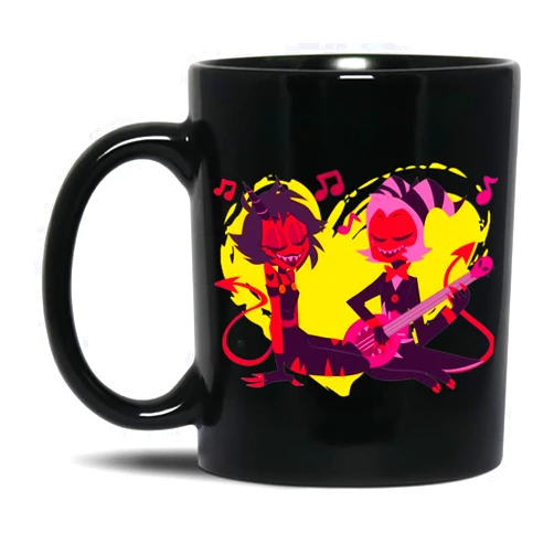 Generic Helluva Boss Millie And Moxxie Style 2 Hazbin Hotel Coffee Mug, Cool 11Oz 15Oz Ceramic Novelty Mug Gifts For Women Men