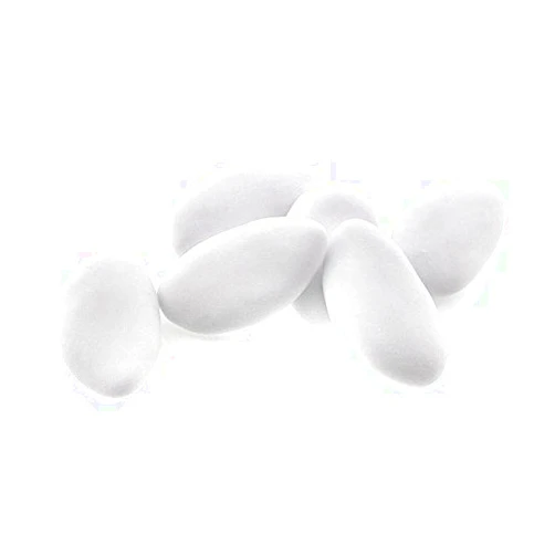 Dragees Pecou, Thin Shelled French Avola Almond Dragees - White Only (1 Lbs)