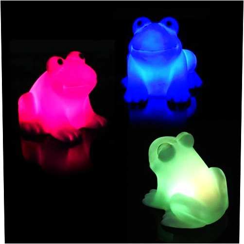 Cuteam Frog Night Light, Cute Frog LED Creative Color Changing Decoration Colorful Night Lamp for Children Room