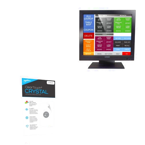 BoxWave Screen Protector Compatible With GVision USA G Vision USA P17BH-AB-400G - ClearTouch Crystal (2-Pack), HD Film Skin - Shields From Scratches