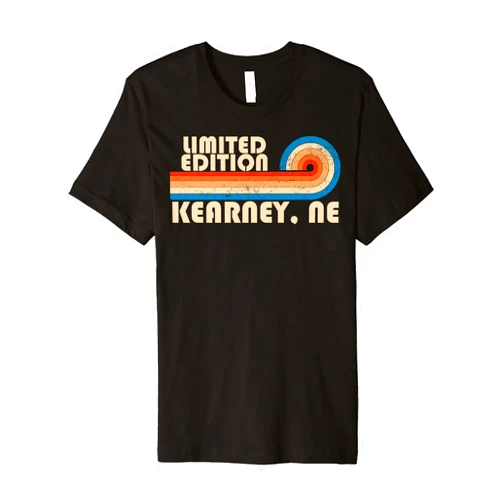 Retro City Matching Family Team 80s 90s Style Look KEARNEY, NE City Pride Hometown Retro Vintage Premium T-Shirt
