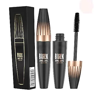 BIENKA Tube Mascara Lashes Mascara Black 4D Silk Fiber Lash Mascara 5x Volume and Length Liquid Mascara with Fiber Extensions, Best Mascara for thickening and Waterproof Smudge-proof, Full and Soft Mascara, Suitable mascara for women.