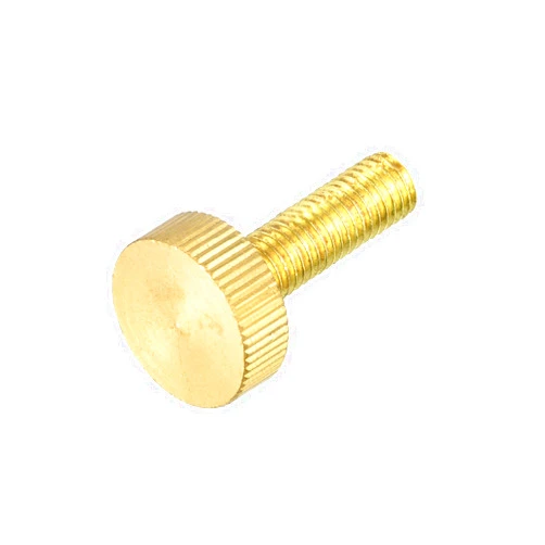 uxcell Knurled Thumb Screws, M8x30mm Flat Brass Bolts Grip Knobs Fasteners for PC, Electronic, Mechanical