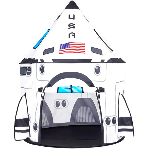 JOYIN Rocket Ship Play Tent Pop up Play Tent Kids Indoor Outdoor Spaceship Playhouse Tent Set