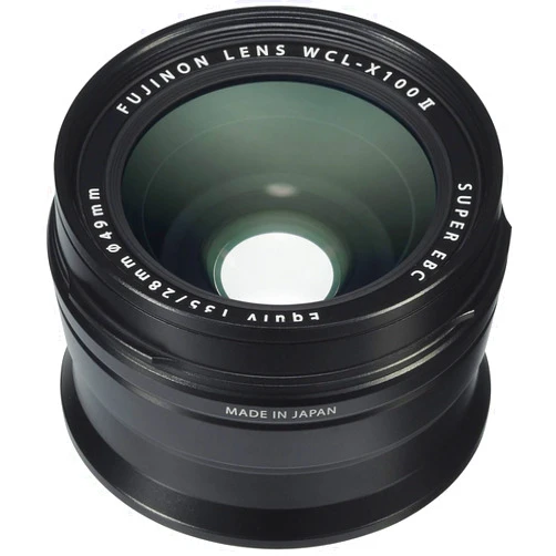 Fujifilm Fujinon Wide Conversion Lens for X100 Series Camera, Black (WCL-X100 B II)