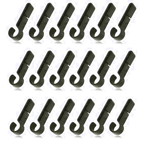 OMYZERO 60Pcs Helmet Clips for Headlamp, Headlamp Hook Clip Hardhat Clips，Hardhat Headlamp Accessory, Easily Mount Headlamp on Narrow-Edged Helmet