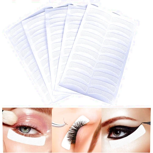 Kalolary 200PCS Eyeshadow Shields Eyelashes Pad, Disposable Eyeshdow Stencil Eyeliner Patches Tape Makeup Stencils For Eyelash Extensions/Perming/Tinting Makeup