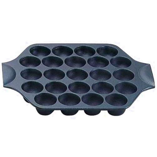Iwachu 24025 Takoyaki 23 Holes, Induction Compatible, Black Baking, Nambu Ironware, Black Casting, 1.6 inches (4 cm) Hole Diameter 1.6 inches (4 cm)
