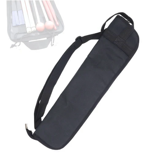 Cheerock Portable Drum Stick Bag, Small Drumstick Storage Case Bag, Hanging Drumstick Holder Bag, Lasting Drum Sticks Bag with Hooks Inside for Drum Set Mallet and Percussion Sticks
