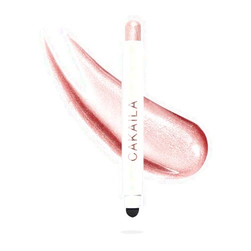 Go Ho Shimmer Cream-to-Powder Eyeshadow Stick,2 in 1 Eyeshadow Pencil Crayon Eye Brightener Stick,Smooth Easy To Color Waterproof,08 Pink White Shimmer
