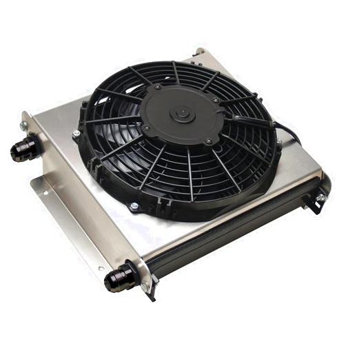 Derale 15875 Hyper-Cool Extreme Remote Mount Fluid Cooler,Black