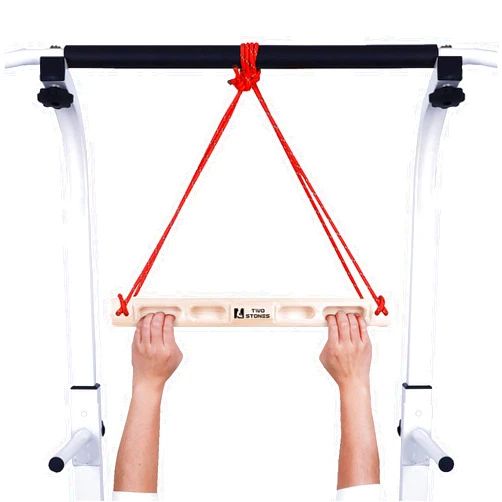 TWO STONES Portable Fingerboard as Rock Climbing Training Boards with Edges and Pockets, Portable Climbing Hangboard as Rock Climbing Finger Strengthener Training Indoor and Outdoor (CJ-HB2026)