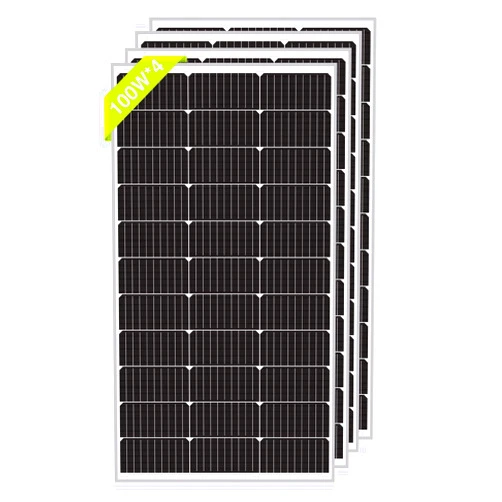 Newpowa 400 Watt 12 Volt Mono Solar Panel, 4 Pieces 9BB 100W 12V Solar Panels High Efficiency Monocrystalline PV Module RV Marine Boat Off Grid (4 * 100W New)