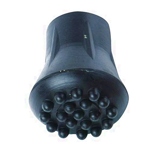 Charles Buyer Extra Grip 1/2 Inch Black Rubber Replacement Cane Tip Each