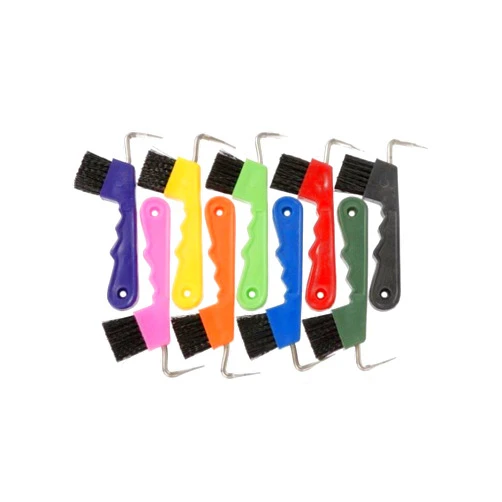Tough 1 Tough1 Easy Grip Hoof Pick/Brush Combination - 6 Pack