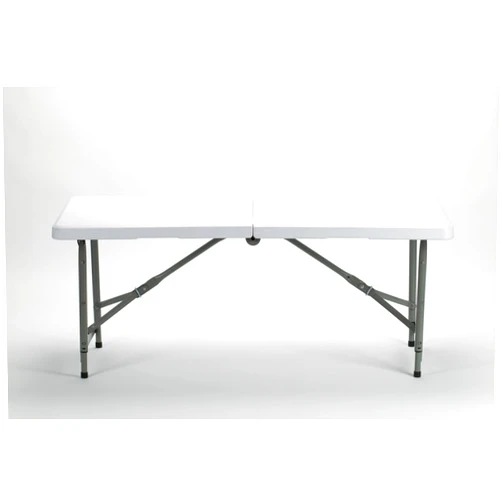 EventStable Titan Series 24'' x 48'' Adjustable Height Plastic Bi-Folding Table