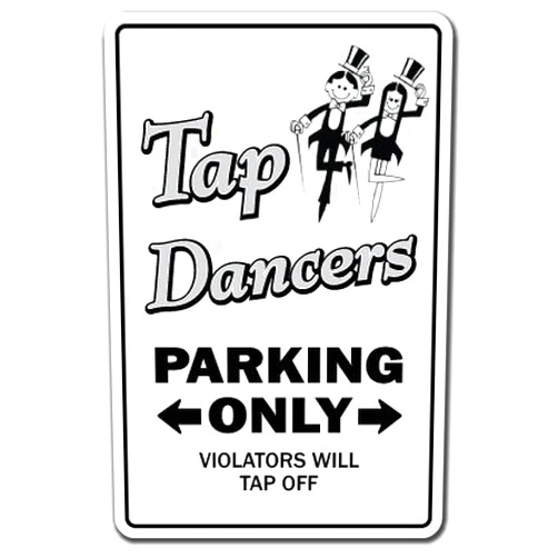 SignMission Tap Dancers Sign Dance Music Teacher Instructor Dancing Shoes Band | Indoor/Outdoor | 12
