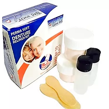 Perma Soft Denture Reliner Kit - Relines 2 Denture Plates