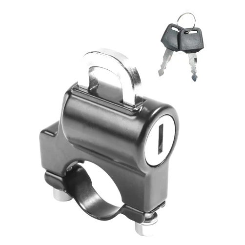 UBOG Motorcycle Helmet Lock,Car Accessories Helmet Lock,Helmet Lock Motorcycle Anti Theft,Tamper Proof Helmet Security Lock,Metal Helmet Lock with 2 Keys,for Motorcycles, Bicycles,Secures Helmet
