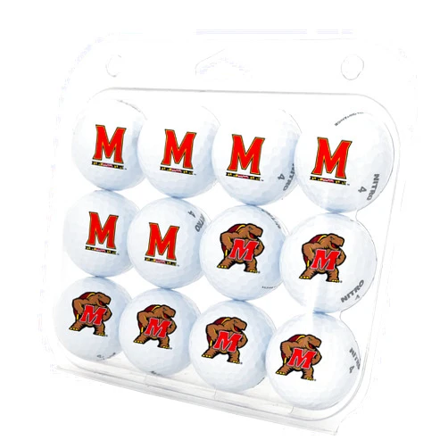 Desert Cactus University of Maryland Golf Balls 12 Pack Full Color Dozen Golf Ball