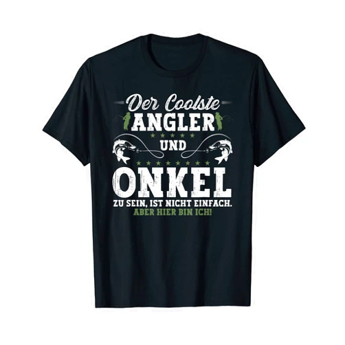 Angel Sprüche Fisch Fischer Angeln Geschenk Lustig Mens Coolster Angler Uncle Angel Legend Fishing Birthday T-Shirt