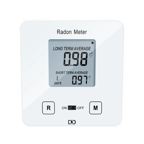 Funny Kitchen Home Radon Detector, Portable Radon Meter, Elifecity Long and Short Term Home Radon Monitor, Battery-Powered, Easy-to-Use, Ensure Your Home's Safety, White, KT-013