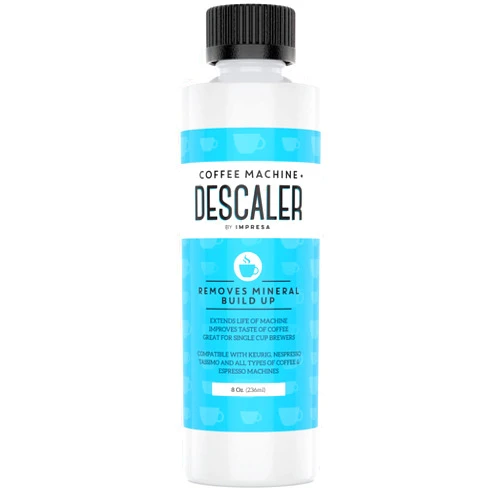 IMPRESA Keurig Descaler (2 Uses Per Bottle) - Made in the USA - Universal Descaling Solution for Keurig, Nespresso, Delonghi and All Single Use Coffee and Espresso Machines