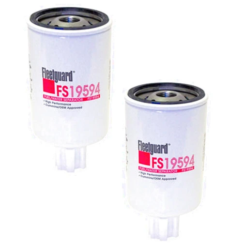 Fleetguard FS19594 Fleetguard Fuel/Water Separator (Pack of 2)