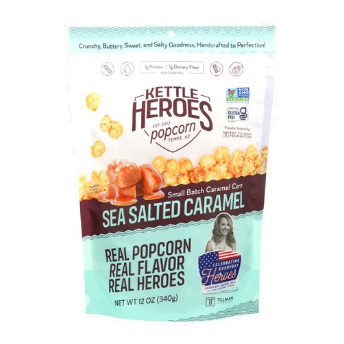 KETTLE HEROES Sea Salted Caramel Corn Popcorn, 12 OZ