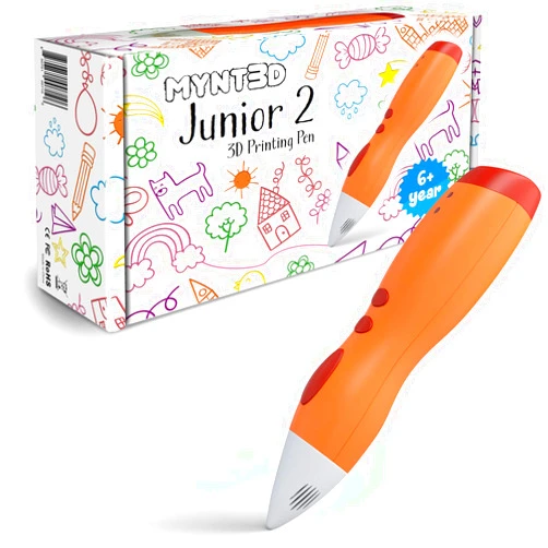 MYNT3D Junior2 3D Pen for Kids [2020 Model] Child Safe Low Temperature Printing Pen (NOT Compatible with ABS/PLA)